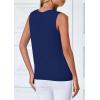 imagePRETTYGARDEN Sweater Vest Women 2025 Spring Summer Casual Lightweight Knit Sleeveless Button Down Tank Tops Trendy ClothesDark Blue