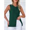 imagePRETTYGARDEN Sweater Vest Women 2025 Spring Summer Casual Lightweight Knit Sleeveless Button Down Tank Tops Trendy ClothesDark Green