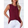 imagePRETTYGARDEN Sweater Vest Women 2025 Spring Summer Casual Lightweight Knit Sleeveless Button Down Tank Tops Trendy ClothesDark Wine Red