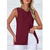 imagePRETTYGARDEN Sweater Vest Women 2025 Spring Summer Casual Lightweight Knit Sleeveless Button Down Tank Tops Trendy ClothesDark Wine Red