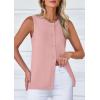 imagePRETTYGARDEN Sweater Vest Women 2025 Spring Summer Casual Lightweight Knit Sleeveless Button Down Tank Tops Trendy ClothesPink
