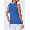 imagePRETTYGARDEN Sweater Vest Women 2025 Spring Summer Casual Lightweight Knit Sleeveless Button Down Tank Tops Trendy ClothesSky Blue