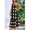 imagePRETTYGARDEN Womens Summer One Shoulder Maxi Dresses Printed Flowy Boho Beach Vacation Long SundressBlack Apricot Floral