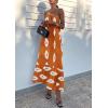 imagePRETTYGARDEN Womens Summer One Shoulder Maxi Dresses Printed Flowy Boho Beach Vacation Long SundressBrick Red White Floral