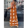 imagePRETTYGARDEN Womens Summer One Shoulder Maxi Dresses Printed Flowy Boho Beach Vacation Long SundressBrick Red White Floral