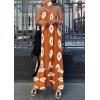 imagePRETTYGARDEN Womens Summer One Shoulder Maxi Dresses Printed Flowy Boho Beach Vacation Long SundressBrick Red White Floral