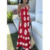 imagePRETTYGARDEN Womens Summer One Shoulder Maxi Dresses Printed Flowy Boho Beach Vacation Long SundressWine Red White Floral