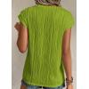 imagePRETTYGARDEN Blouses for Women Dressy Casual 2025 Spring Summer Business Office Tops Cap Sleeve Textured Cute Work ShirtGrass Green