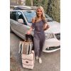 imagePRETTYGARDEN Jumpsuits for Women 2025 Summer Dressy Off Shoulder Romper Spring Vacation Travel Lounge Outfits ClothesGrey