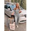 imagePRETTYGARDEN Jumpsuits for Women 2025 Summer Dressy Off Shoulder Romper Spring Vacation Travel Lounge Outfits ClothesLight Grey