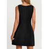 imagePRETTYGARDEN Womens Formal Short Dresses 2025 Summer Sleeveless Boat Neck A Line Elegant Mini Cocktail Party DressBlack