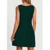 imagePRETTYGARDEN Womens Formal Short Dresses 2025 Summer Sleeveless Boat Neck A Line Elegant Mini Cocktail Party DressDark Green