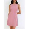 imagePRETTYGARDEN Womens Formal Short Dresses 2025 Summer Sleeveless Boat Neck A Line Elegant Mini Cocktail Party DressPink