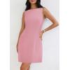 imagePRETTYGARDEN Womens Formal Short Dresses 2025 Summer Sleeveless Boat Neck A Line Elegant Mini Cocktail Party DressPink