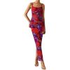 Floral Navy Red