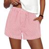 Striped Pink White
