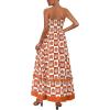 imagePRETTYGARDEN Summer Spaghetti Strap Dresses for Women Flowy Smocked Sundresses Casual Boho Sleeveless Beach Maxi Long DressBrown