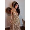 imagePRETTYGARDEN Womens Summer Floral Maxi Dress Knot One Shoulder Sleeveless Ruffle Flowy Boho Beach Wedding Guest DressesJiang Yellow