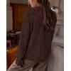 imagePRETTYGARDEN Womens Dressy Casual Lace Blouse Long Sleeve Button Up Shirts Tops Fall Fashion ClothesCoffee