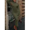 imagePRETTYGARDEN Womens Fall 2 Piece Outfits Bodycon Maxi Tank Pullover Sweater Dress And Long Sleeve Cropped Cardigan Knit SetsArmy Green
