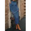 imagePRETTYGARDEN Womens Fall 2 Piece Outfits Bodycon Maxi Tank Pullover Sweater Dress And Long Sleeve Cropped Cardigan Knit SetsBlue
