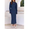 imagePRETTYGARDEN Womens Fall 2 Piece Outfits Bodycon Maxi Tank Pullover Sweater Dress And Long Sleeve Cropped Cardigan Knit SetsNavy