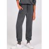 imagePRETTYGARDEN Womens 2 Piece Sweatsuits Set Long Sleeve Half Zip Pullover Sweatshirt Joggers Sweatpants Fall Outfits TracksuitDark Grey