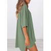 imagePRETTYGARDEN Womens Two Piece Lounge Set 2025 Summer Casual Oversized Shirts Biker Shorts Matching Airport Travel OutfitBean Green