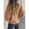 imagePRETTYGARDEN Cardigan Sweaters for Women Trendy Fall 2025 Long Sleeve Button Down Oversized Chunky Knit Sweater OuterwearCamel