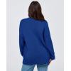 imagePRETTYGARDEN Womens 2025 Fall Cardigan Sweaters Long Sleeve Open Front Button Up V Neck Knit Winter Fashion ClothesBright Blue