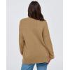imagePRETTYGARDEN Womens 2025 Fall Cardigan Sweaters Long Sleeve Open Front Button Up V Neck Knit Winter Fashion ClothesKhaki