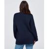 imagePRETTYGARDEN Womens 2025 Fall Cardigan Sweaters Long Sleeve Open Front Button Up V Neck Knit Winter Fashion ClothesNavy