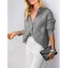 imagePRETTYGARDEN Womens Knit Cardigan Sweaters Casual Long Sleeve Open Front Button Up Ribbed Fall Spring Sweater JacketsGrey