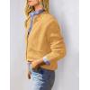 imagePRETTYGARDEN Womens Knit Cardigan Sweaters Casual Long Sleeve Open Front Button Up Ribbed Fall Spring Sweater JacketsYellow
