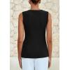 imagePRETTYGARDEN Summer Blazer Vest Tops for Women Sleeveless Button Down Business Casual Outfits Work Suit Vests WaistcoatBlack
