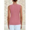 imagePRETTYGARDEN Summer Blazer Vest Tops for Women Sleeveless Button Down Business Casual Outfits Work Suit Vests WaistcoatPink