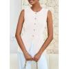 imagePRETTYGARDEN Summer Blazer Vest Tops for Women Sleeveless Button Down Business Casual Outfits Work Suit Vests WaistcoatWhite