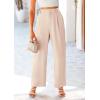 imagePRETTYGARDEN Wide Leg Pants for Women Trendy 2025 Fall High Waisted Business Casual Outfits Work Pant TrousersBeige