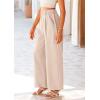 imagePRETTYGARDEN Wide Leg Pants for Women Trendy 2025 Fall High Waisted Business Casual Outfits Work Pant TrousersBeige