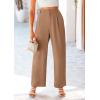 imagePRETTYGARDEN Wide Leg Pants for Women Trendy 2025 Fall High Waisted Business Casual Outfits Work Pant TrousersKhaki