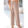 imagePRETTYGARDEN Wide Leg Pants for Women Trendy 2025 Fall High Waisted Business Casual Outfits Work Pant TrousersLight Khaki