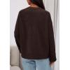 imagePRETTYGARDEN Womens 2025 Oversized Cardigan Sweaters Trendy Chunky Knit Long Sleeve V Neck Button Down Fall Winter OutfitsBrown