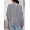 imagePRETTYGARDEN Womens 2025 Oversized Cardigan Sweaters Trendy Chunky Knit Long Sleeve V Neck Button Down Fall Winter OutfitsGrey