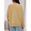 imagePRETTYGARDEN Womens 2025 Oversized Cardigan Sweaters Trendy Chunky Knit Long Sleeve V Neck Button Down Fall Winter OutfitsKhaki