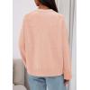 imagePRETTYGARDEN Womens 2025 Oversized Cardigan Sweaters Trendy Chunky Knit Long Sleeve V Neck Button Down Fall Winter OutfitsPink