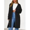 imagePRETTYGARDEN Womens Long Cardigans 2025 Fall Oversized Long Sleeve Open Front Lightweight Sweaters Knit Winter CoatsBlack