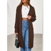 imagePRETTYGARDEN Womens Long Cardigans 2025 Fall Oversized Long Sleeve Open Front Lightweight Sweaters Knit Winter CoatsBrown