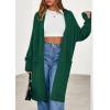 imagePRETTYGARDEN Womens Long Cardigans 2025 Fall Oversized Long Sleeve Open Front Lightweight Sweaters Knit Winter CoatsGreen