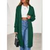 imagePRETTYGARDEN Womens Long Cardigans 2025 Fall Oversized Long Sleeve Open Front Lightweight Sweaters Knit Winter CoatsGreen