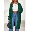 imagePRETTYGARDEN Womens Long Cardigans 2025 Fall Oversized Long Sleeve Open Front Lightweight Sweaters Knit Winter CoatsGreen